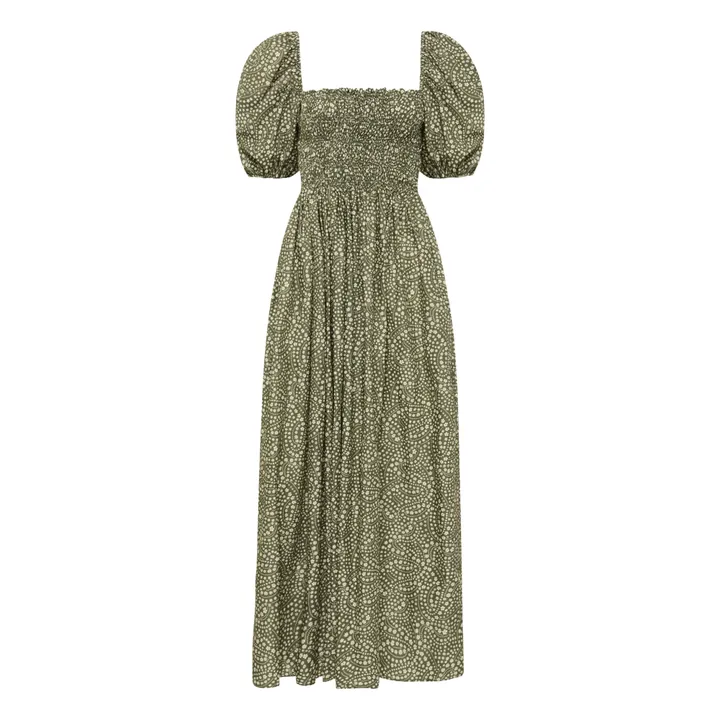 Matteau Robe Bodice Peasant | Vert olive