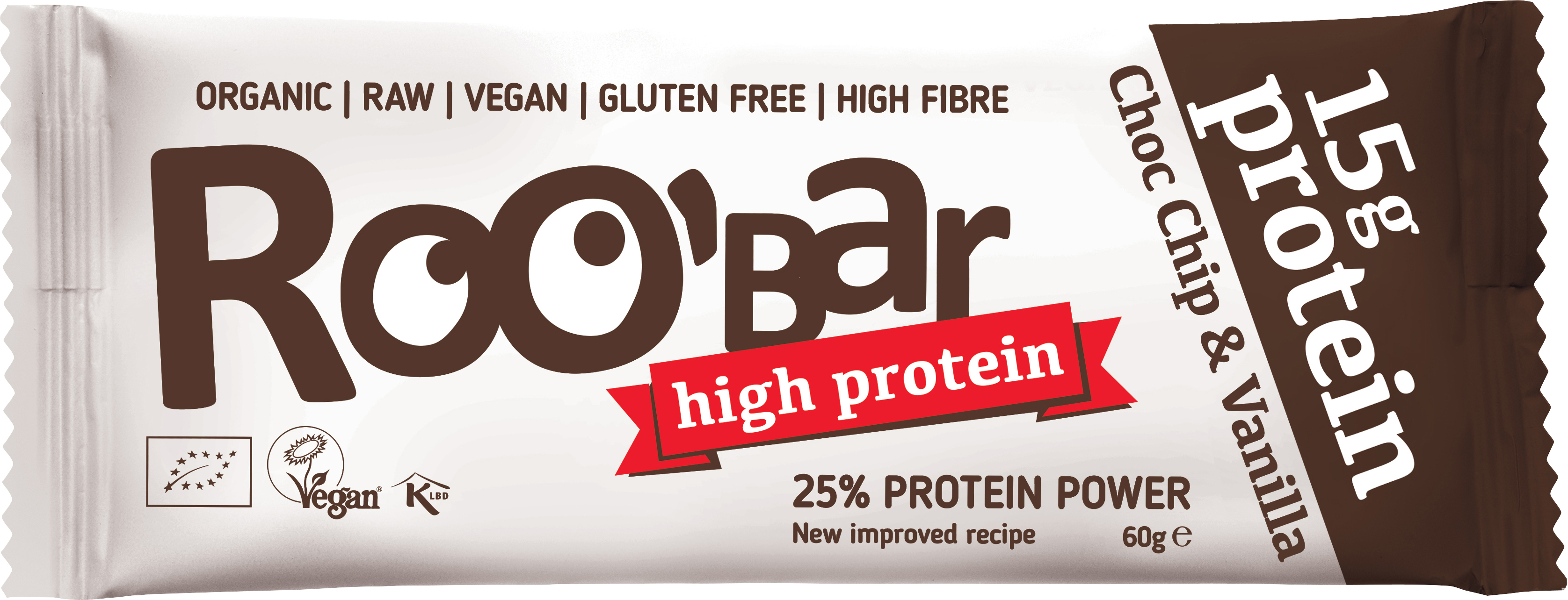 ROOBAR Protein-Riegel<br>60 g, Choco Chip & Vanilla