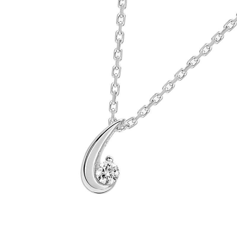 Collier Femme - Or 18 Carats - Diamant 0,05 Carats - Longueur : 42 cm