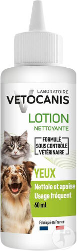 Vetocanis Lotion Nettoyante Pour Les Yeux Pour Chien Et Chat 60ml