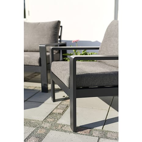Palamos loungestol - Aluminium/Polyester - Grå