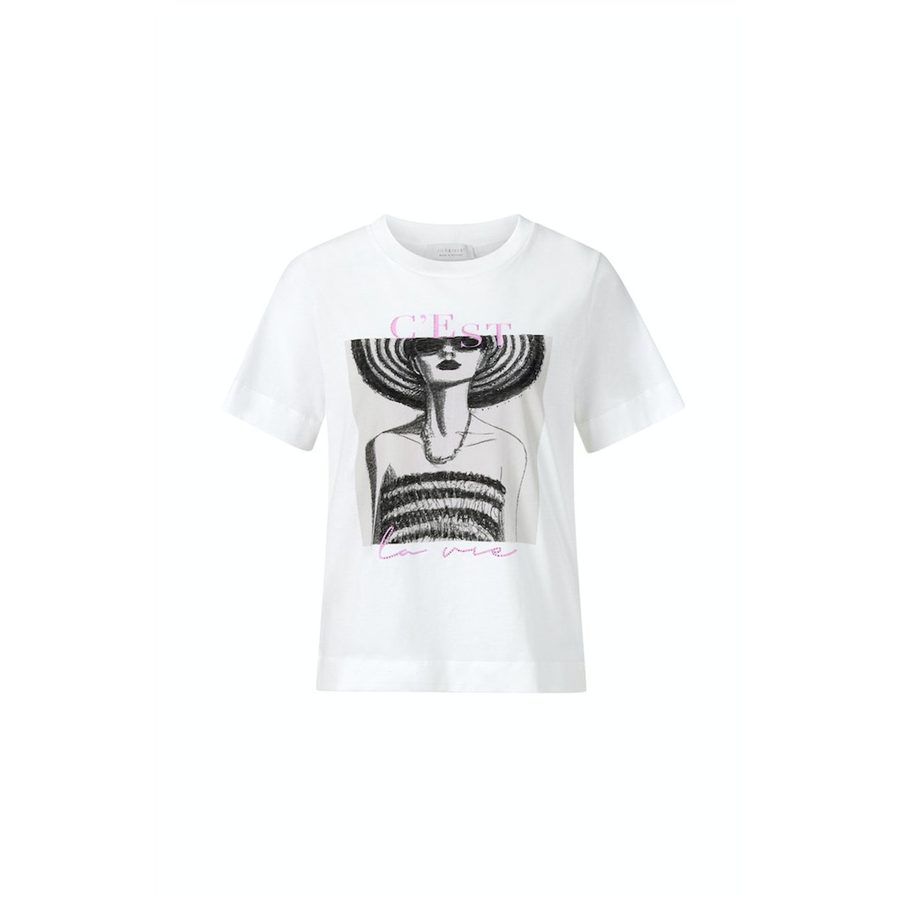Rich & Royal T-Shirt with woman C'est la vi