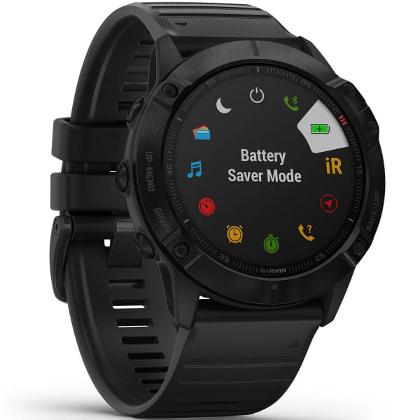 Montre cardio GPS GARMIN FENIX 6X PRO BAND BLACK W/BLACK