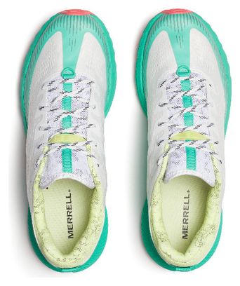 Chaussures de Trail Merrell Agility Peak 5 Blanc/Turquoise Homme