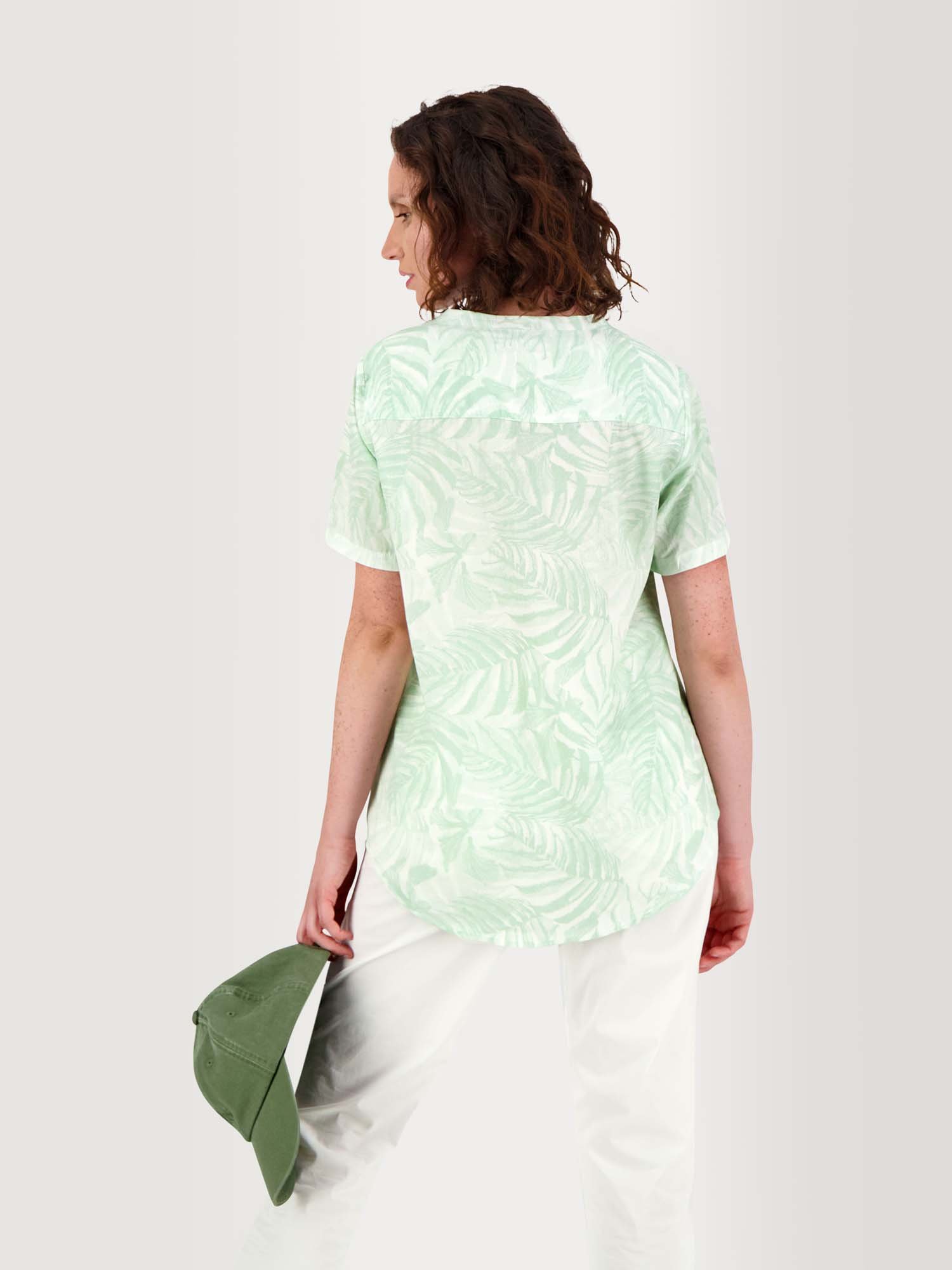 Blouse Femme Légère Floral Vert Clair
