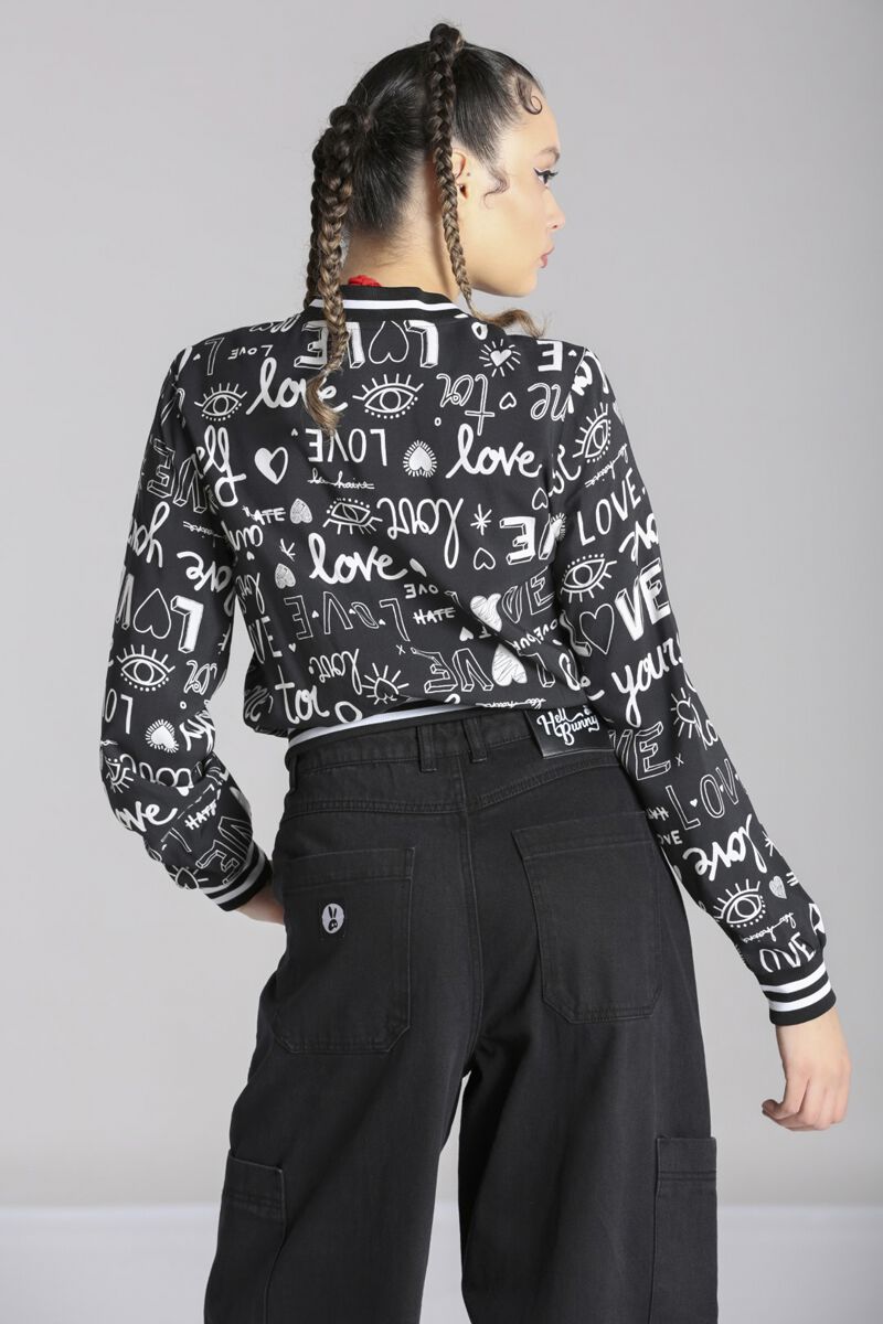 Love Yourself Jacket | Hell Bunny Veste Varsity
