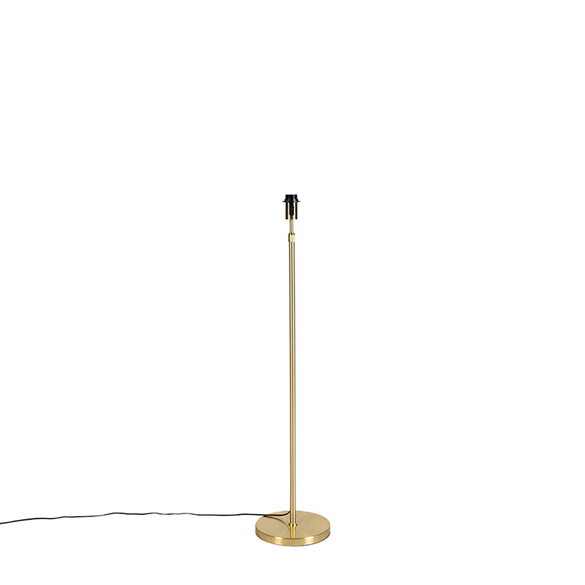 Vloerlamp verstelbaar goud met kap lichtgrijs 50 cm - Parte