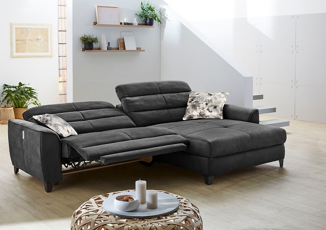 Jockenhöfer Gruppe Ecksofa »Double One L-Form« mit 2x 120cm breiten, elektromotorischen Relaxfunktionen
