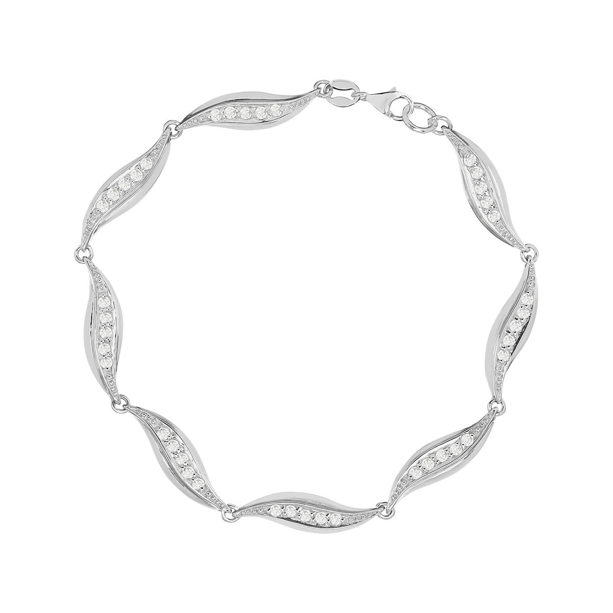 Parure argent zirconias