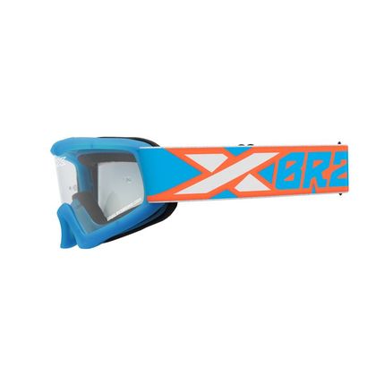 Masque cross EKS XGROM YOUTH CYAN/FLO ORANGE/WHITE - Bleu / Orange