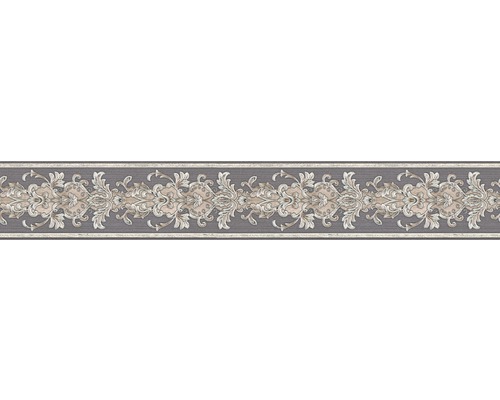 Rand 36730-1 Papier Ornament grafiet zilver 5 m x 10 cm