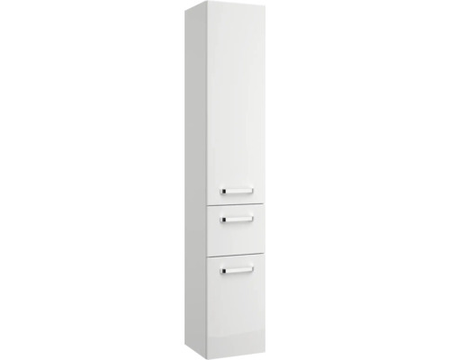 Pelipal xpressline 4010 badkamermeubelset, BxHxD 144 x 200 x 45 cm, hoogglans witte fronten, met witte keramische wastafel, 4010.0800111095