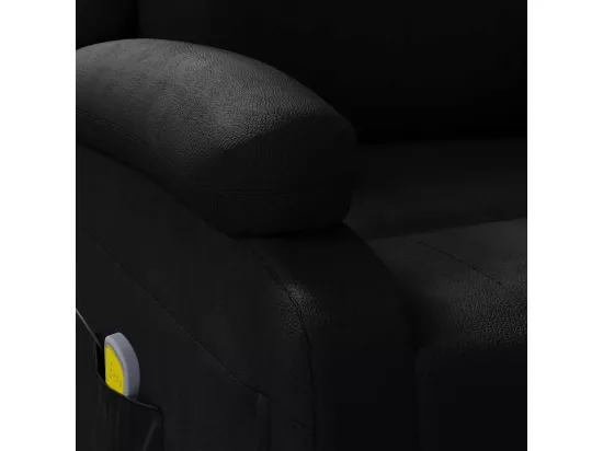 Fauteuil de massage Noir Similicuir