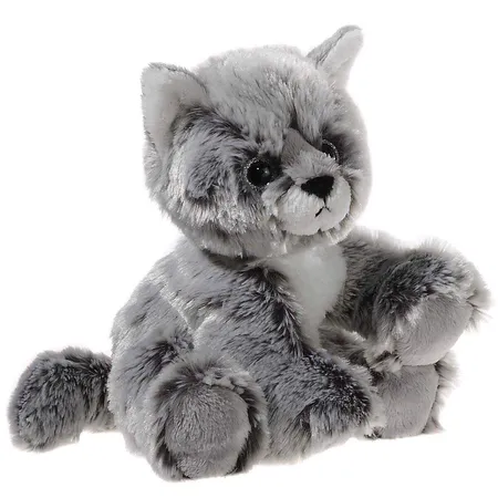 Heunec Softissimo Haus und Hof Plüschtier Glitter Kitty Babykatze, grau, 20cm