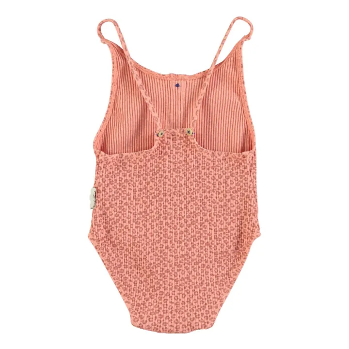 Piupiuchick Maillot de Bain Léopard Matière Recyclée | Rose pêche
