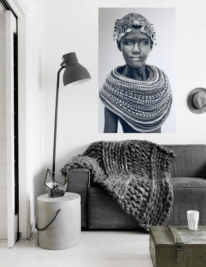 Schilderij Samburu girl 185x115 cm