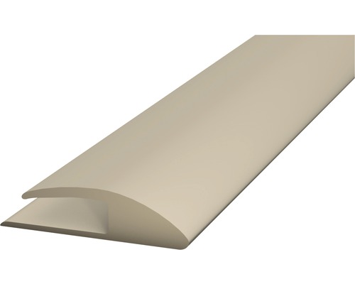Inzetprofiel, eenzijdig, zacht PVC, beige, zelfklevend, 30 x 1000 mm