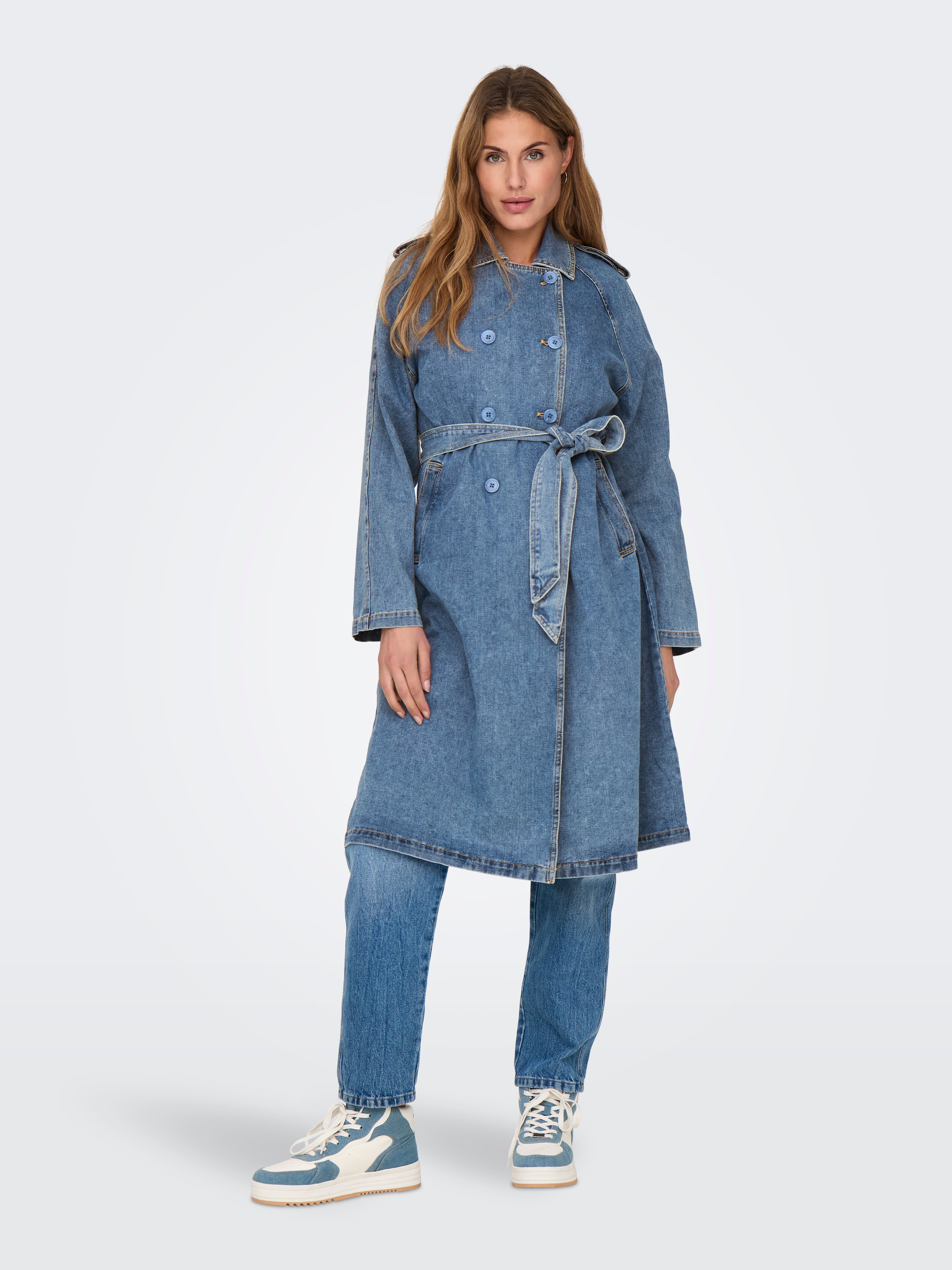 ONLJULIETTE Mantel Medium Blue Denim