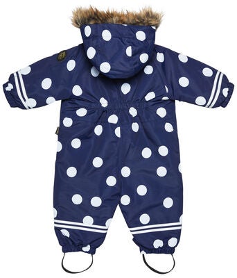 Petite Chérie Atelier Amour Vinterdress Baby, Big Dots Eclipse