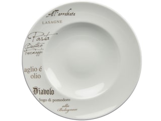 CreaTable Pastateller GUSTOSO 27 cm Porzellan weiß