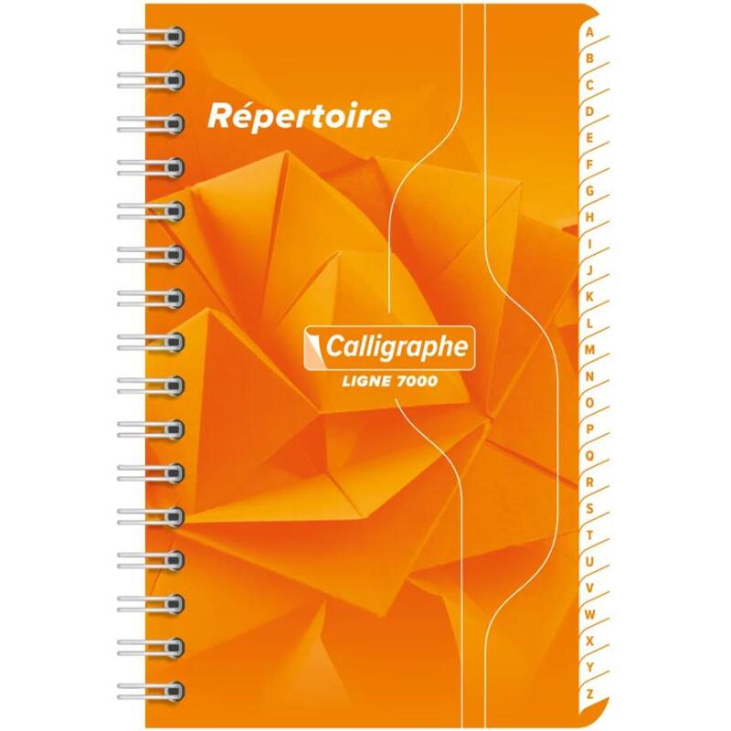 Répertoire reliure intégrale 7000 9x14 cm 180 pages petits carreaux 70 g - Assortis