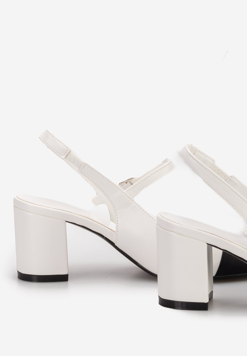 Chaussures slingback blancs Aviria
