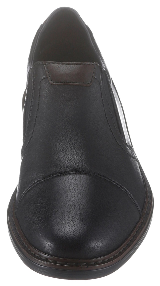 Rieker Slipper  Anzugschuh, Business Schuh, Schlupfschuh mit stylischer Quernaht