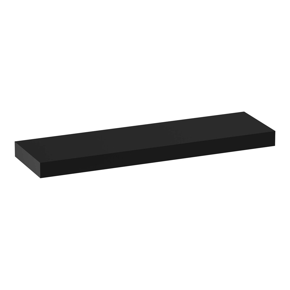 Brauer Creek vrijhangend wastafelblad 160cm zwart mat
