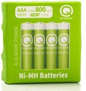 Q-Nomic - AAA Batterijen - 4 Stuks - Oplaadbaar - 1.2 Volt - 800 mAh
