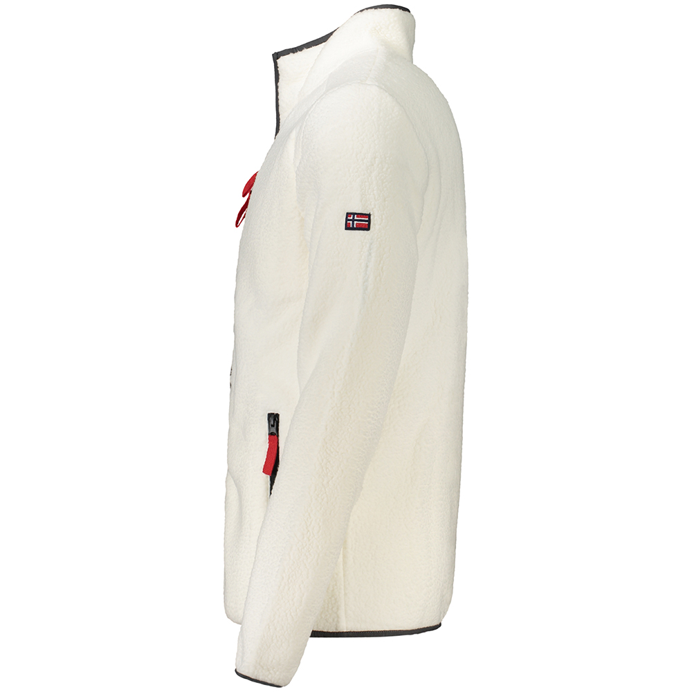 White Men's Fleece Jacket