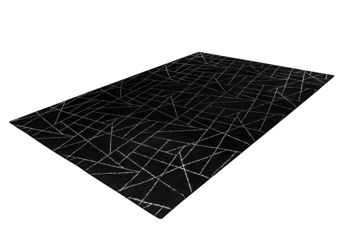 Teppich BIJOU 100 - schwarz-silber - 80x150 cm