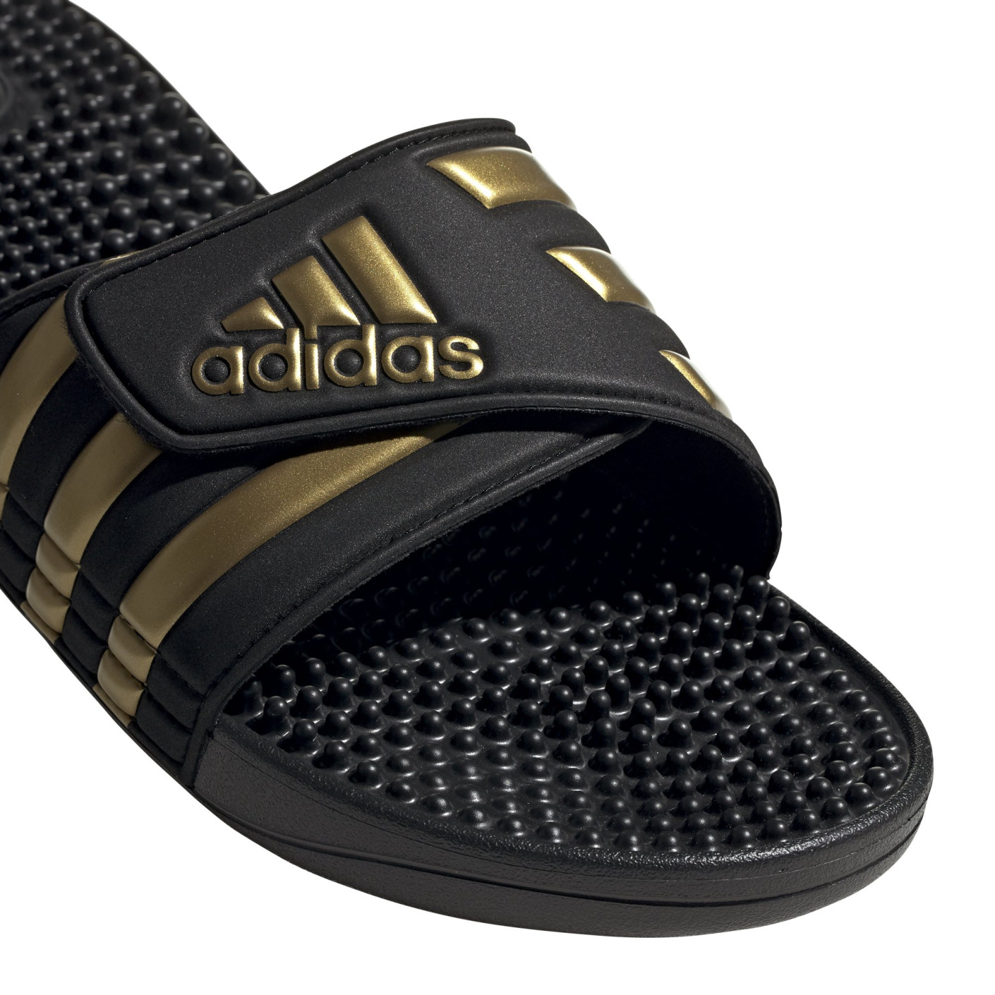 Adidas Adissage Slippers Zwart Goud