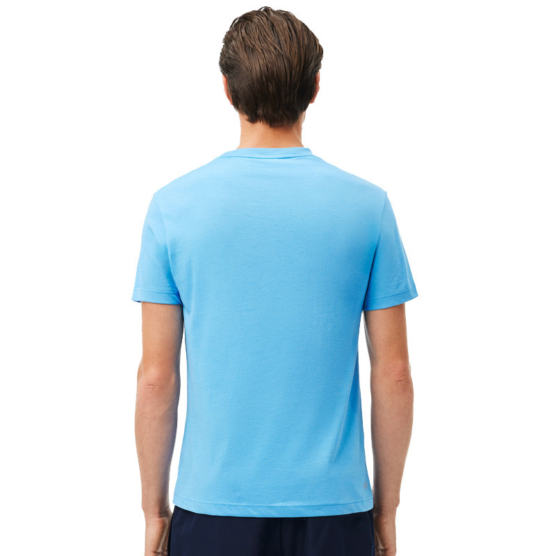 Tee-shirt Lacoste coton bleu Crocodile Ultra Dry