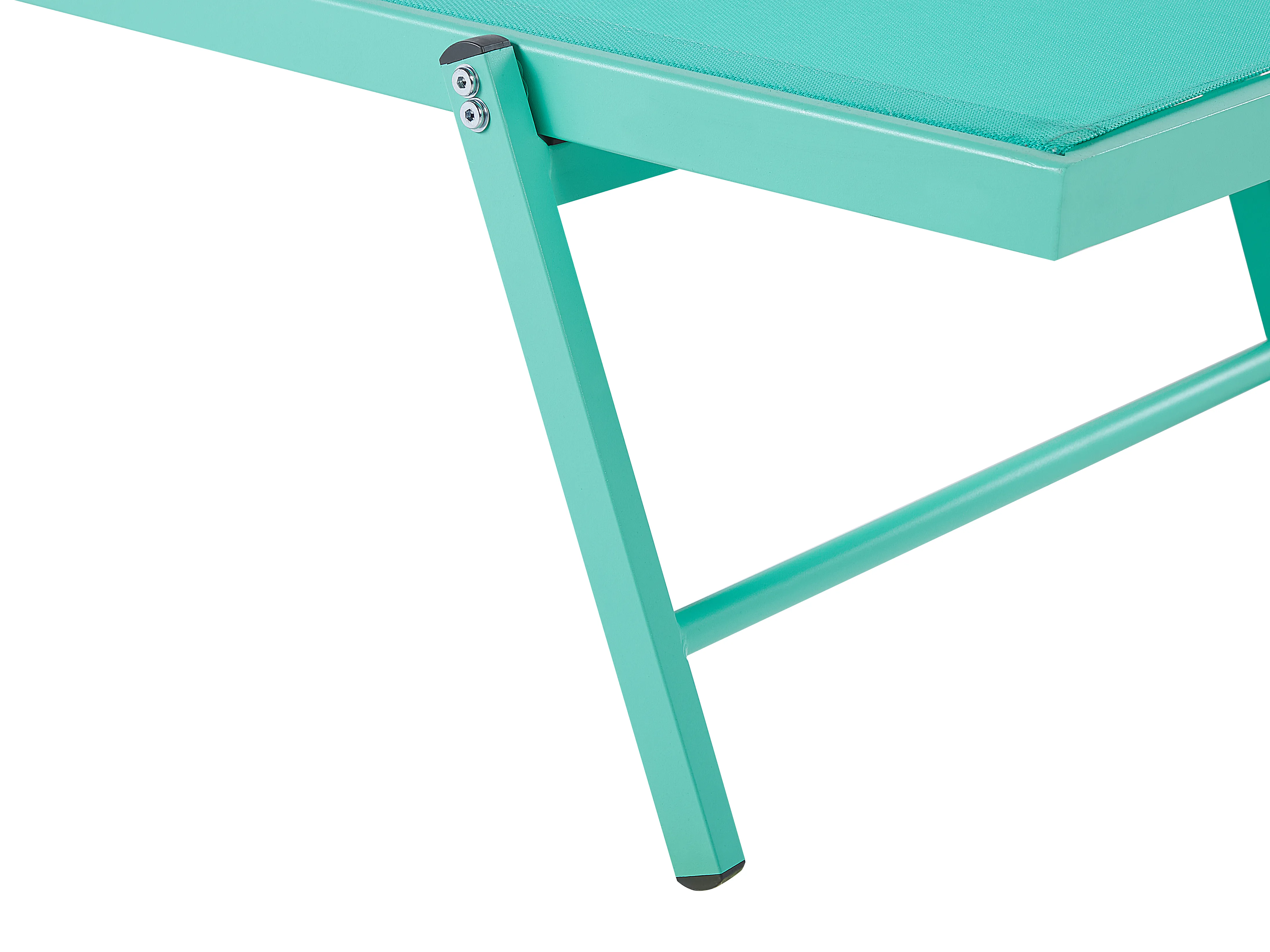 Ligstoel PORTOFINO achteroververstelbaar Metaal Turquoise