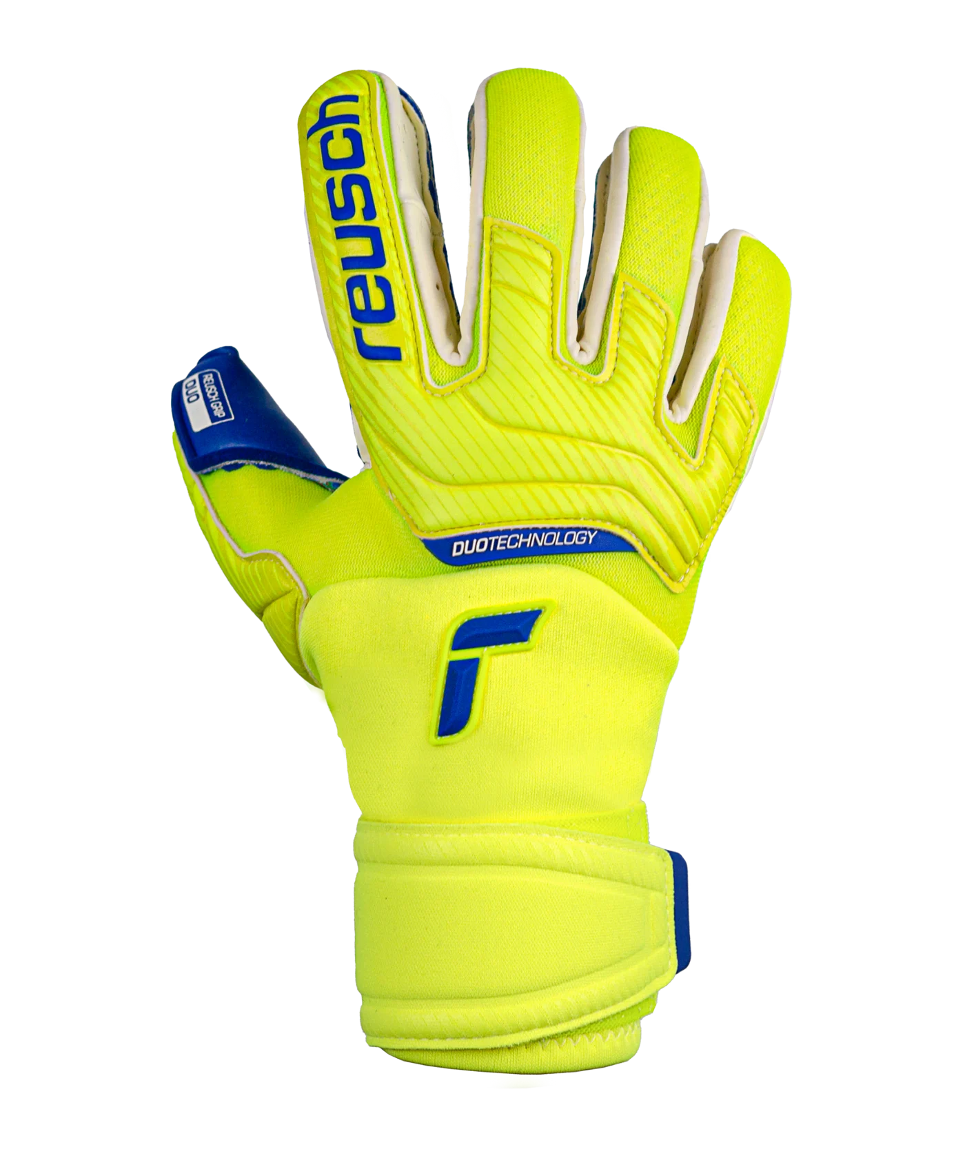 Reusch Attrakt Duo Torwarthandschuhe Gelb Blau F2199