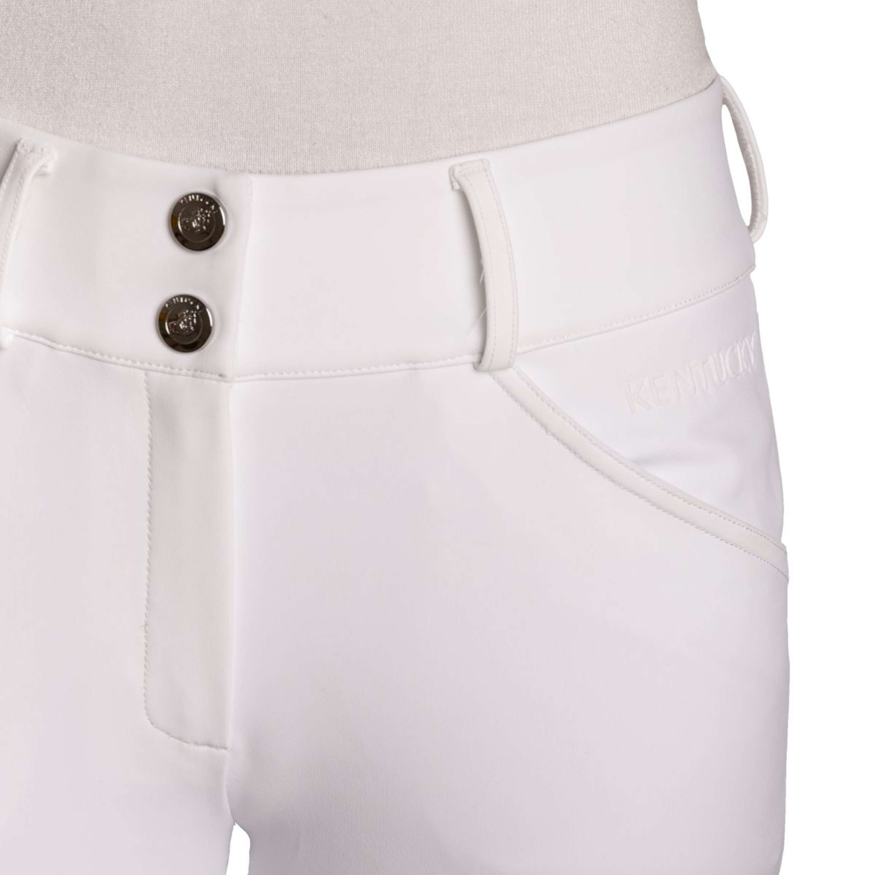 Kentucky Rijbroek Miami Full Grip Dames Wit