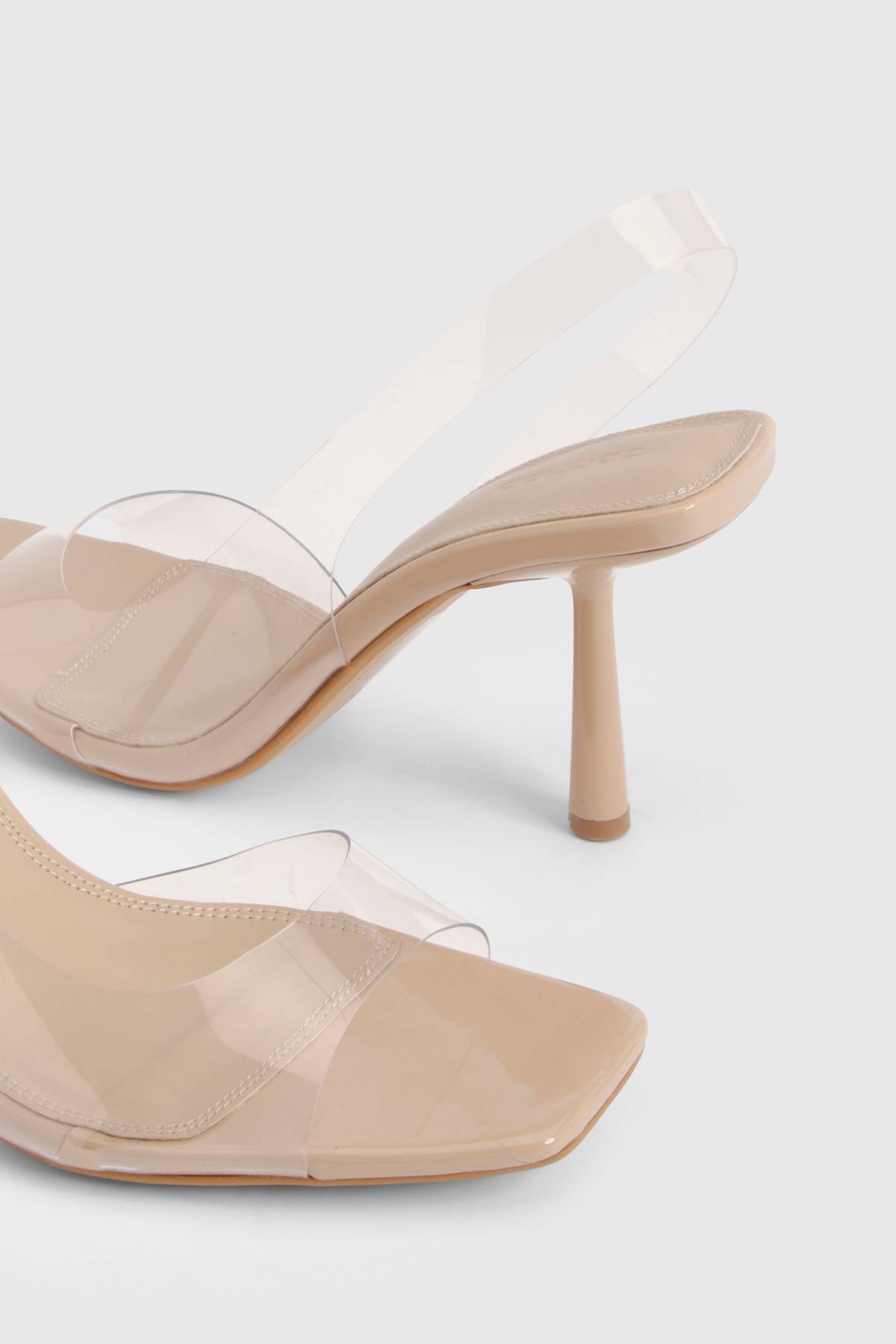 boohoo Escarpins À Bride Arrière Transparents