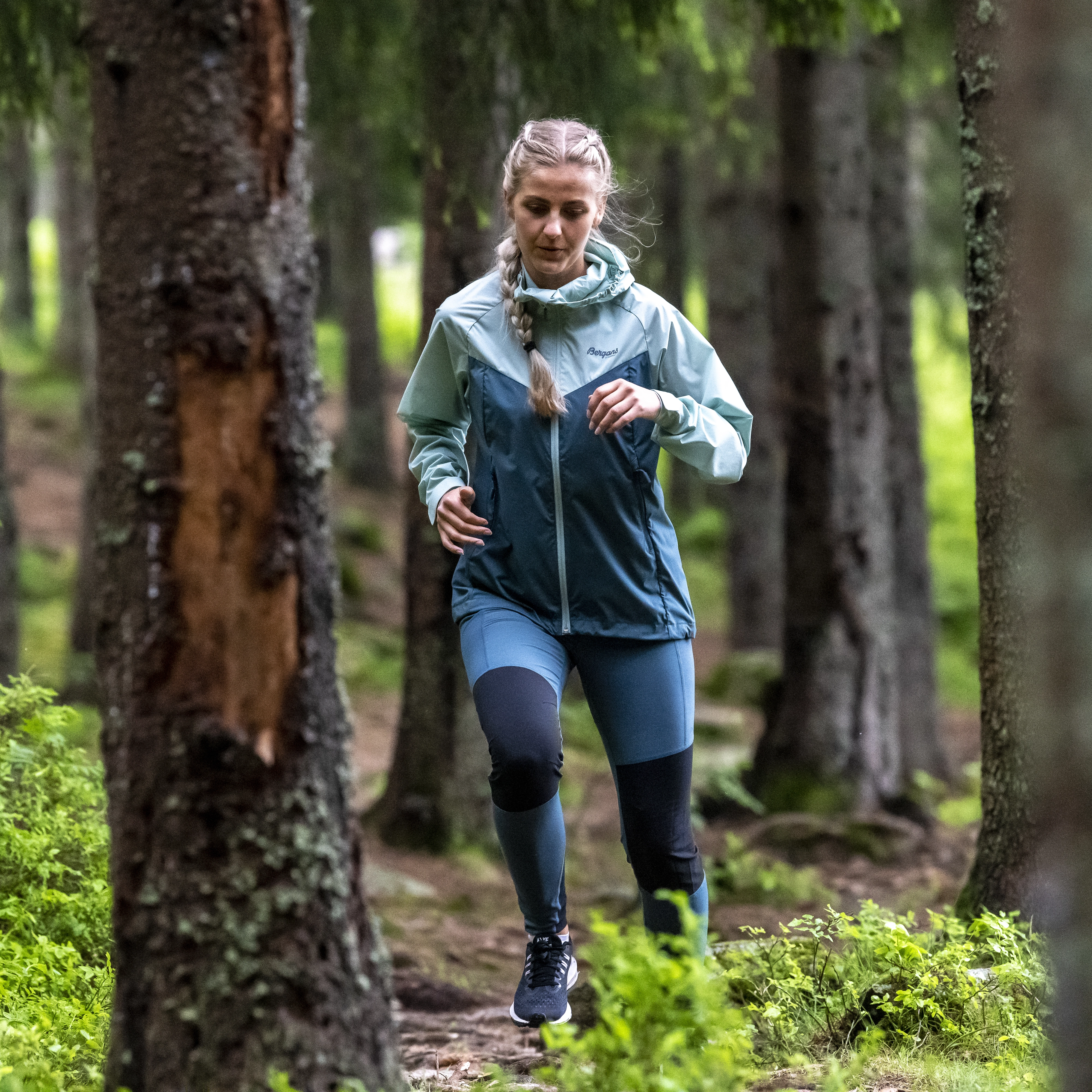 Fløyen Outdoor Tights Women Orion Blue / Black