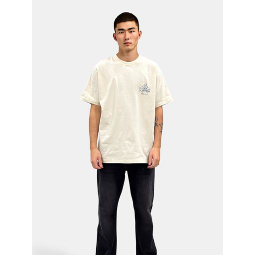 Woodbird Baine Fam T-shirt, Off White, M