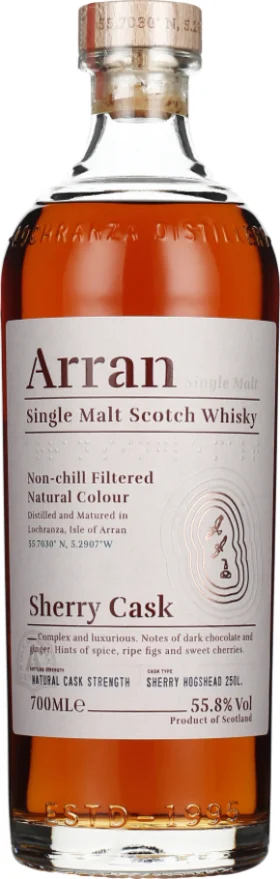 ARRAN SHERRY CASK STRENGTH 70CL