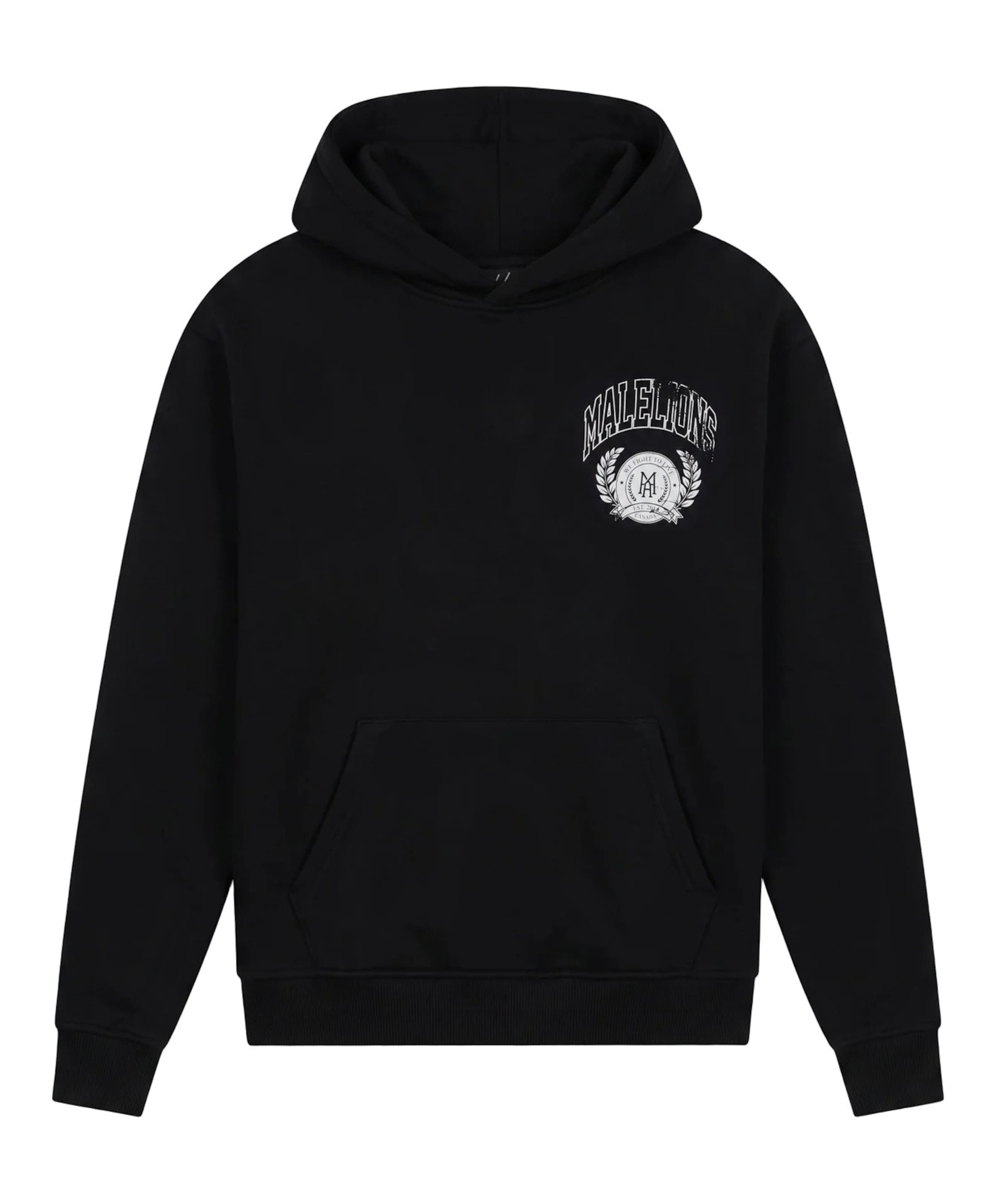Malelions Heren hoodie zwart