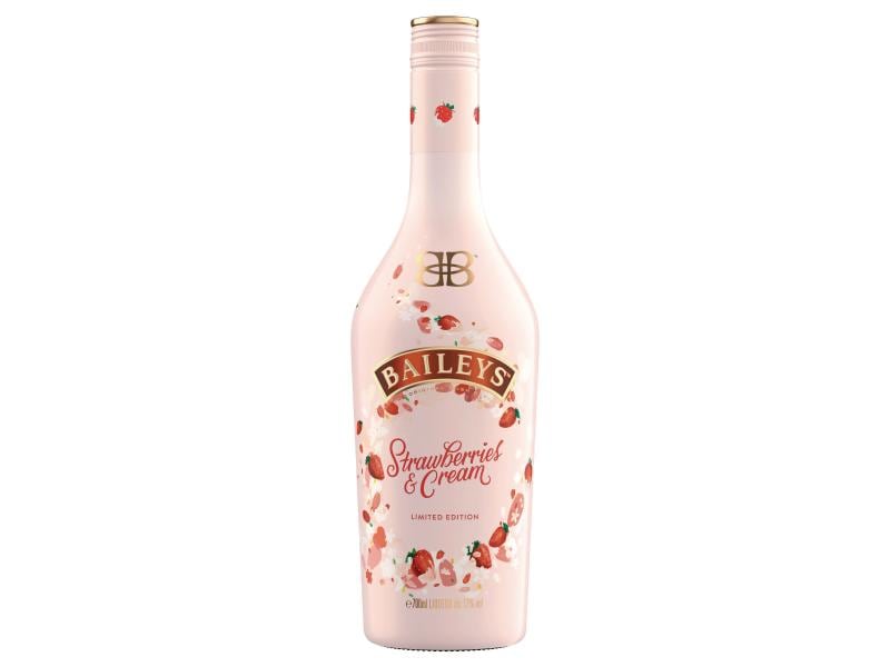 Baileys Strawberries & Cream 0.7 l Cremiger Sahnelikör mit fruchtigem Erdbeergeschmack