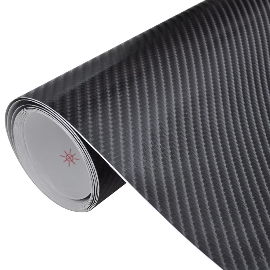 vidaXL 4D Auto Wrap, Zwart, 100x150 cm