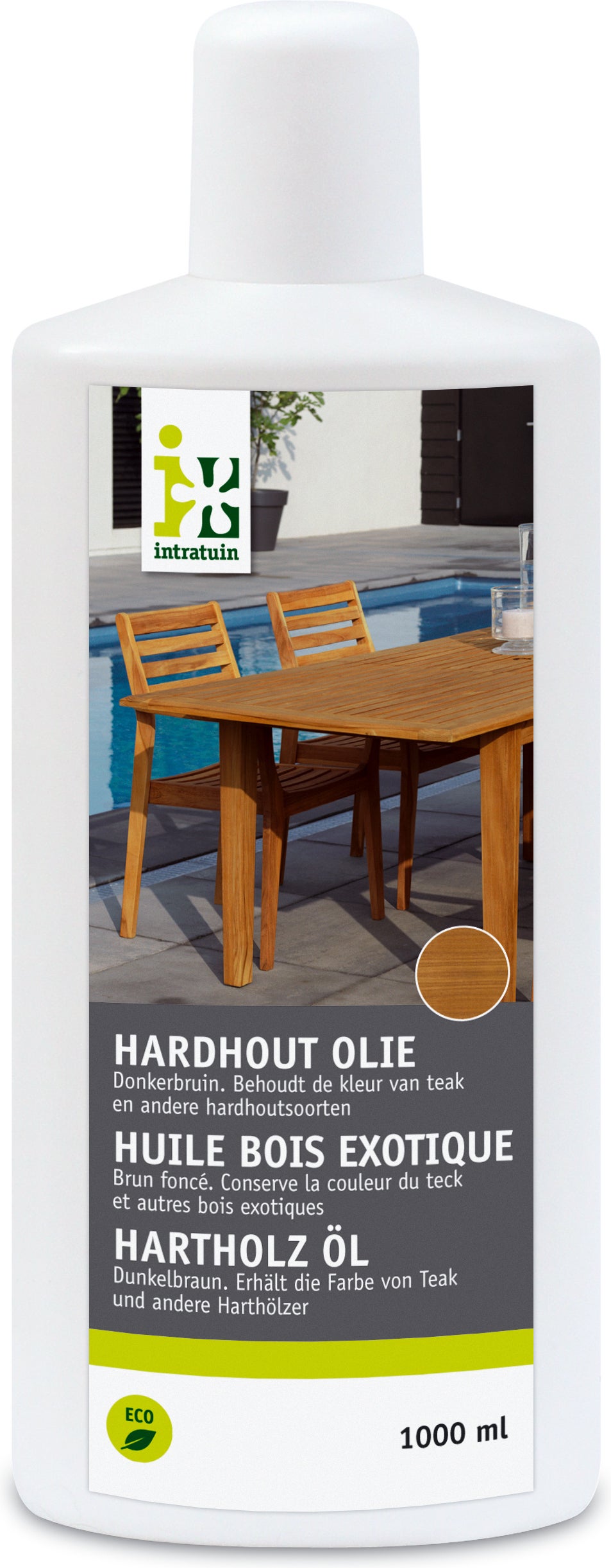 Intratuin hardhout olie 1000 ml