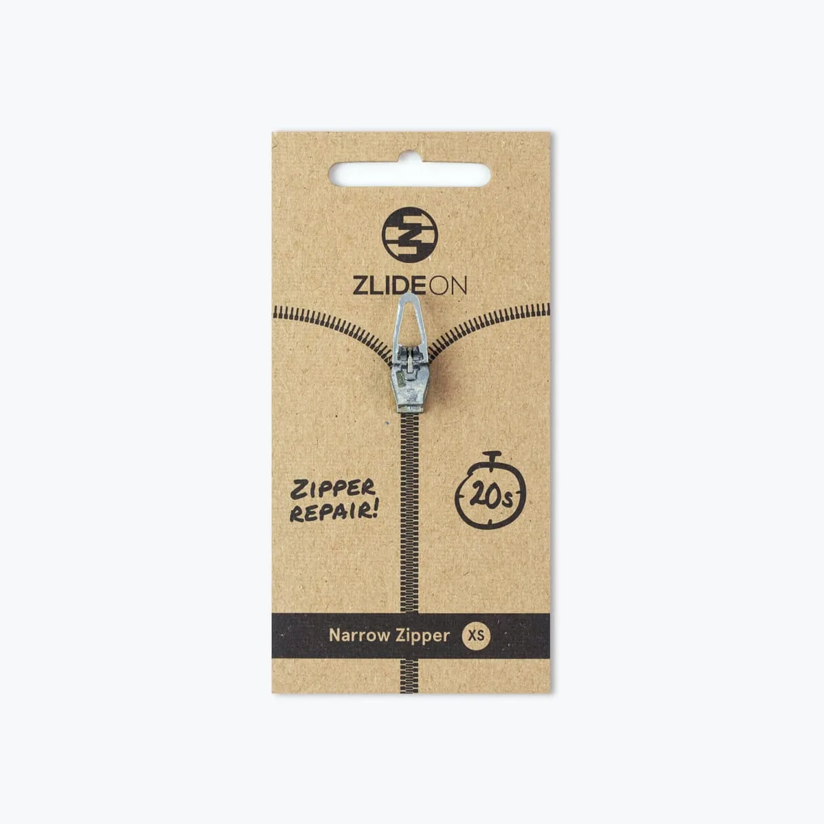 ZlideOn Narrow Zipper XS Silver