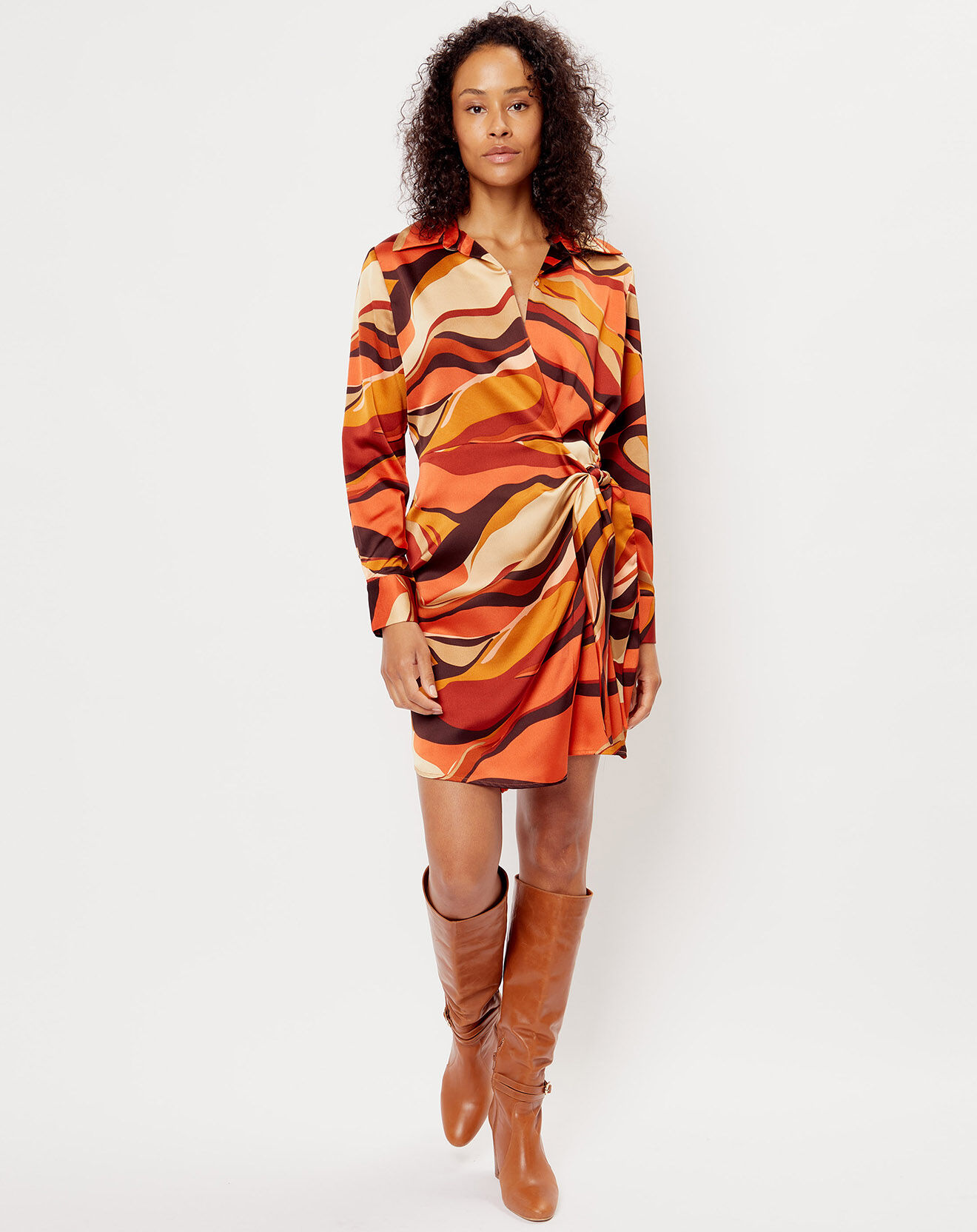 See u Soon Robe imprimée Margot orange