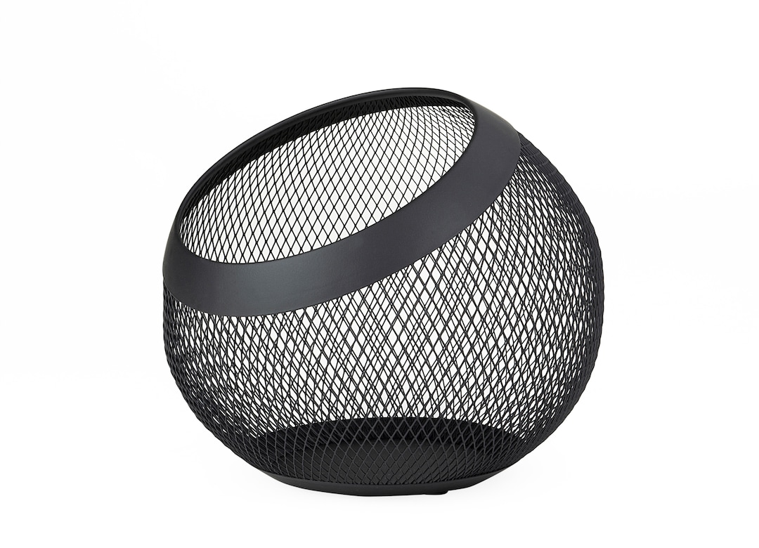 JUSTINUS Obstkorb LIFE STYLE 23 cm Edelstahl schwarz