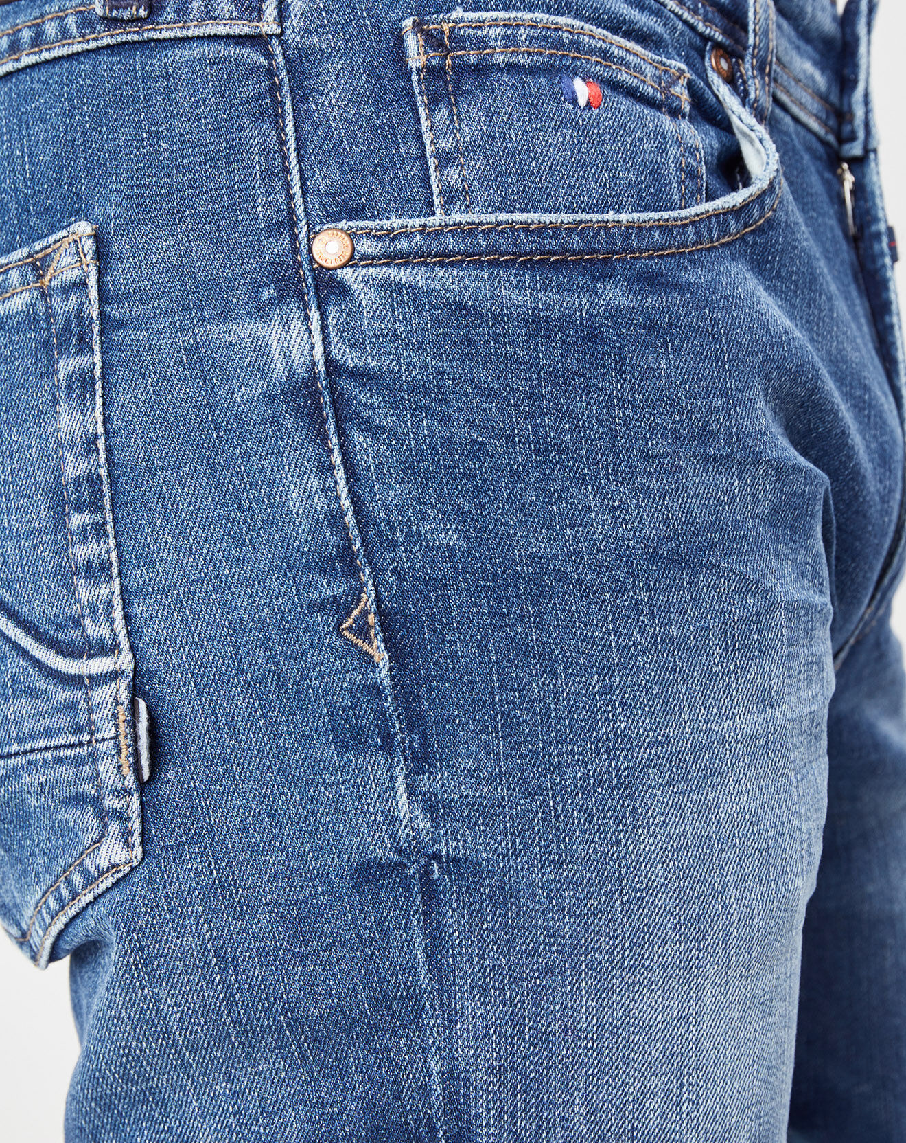 Kaporal 5 Jean en Coton Bio Droit Datte bleu moyen