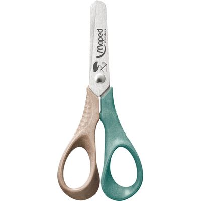 Maped Smiling Planet - Ciseaux Vivo pour gaucher 12 cm - disponible dans différentes couleurs - 50% en fibre de bois