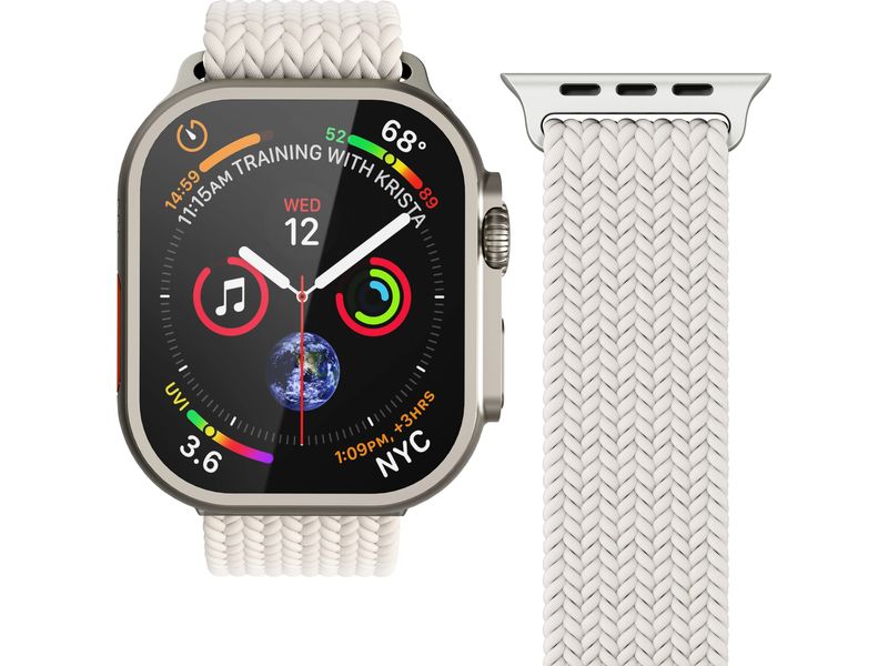 Vonmählen Armband Woven Loop Apple Watch 38/40/41 mm Cream Armband für Apple Watch 38/40/41 mm
